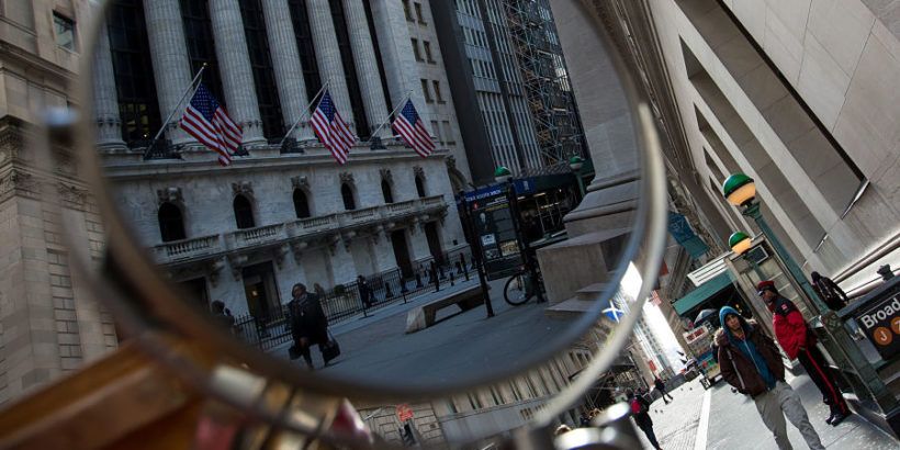 NYSE through magnifying glass