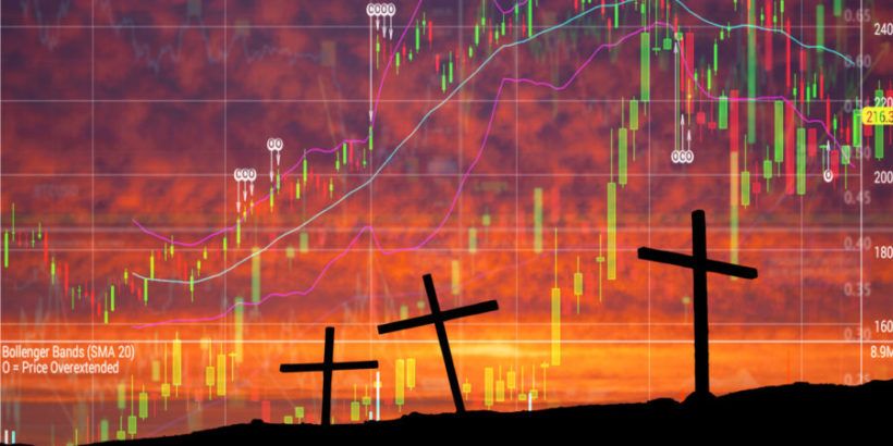 crosses-on-a-hill-with-market-chart-in-the-sky